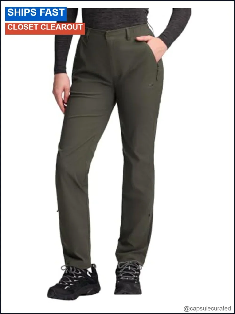 Women's Hiking Cargo Pants - Nylon Quick Dry Stretch